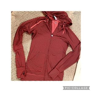 Burton Thumbhole Stripped Stretch Zip-up